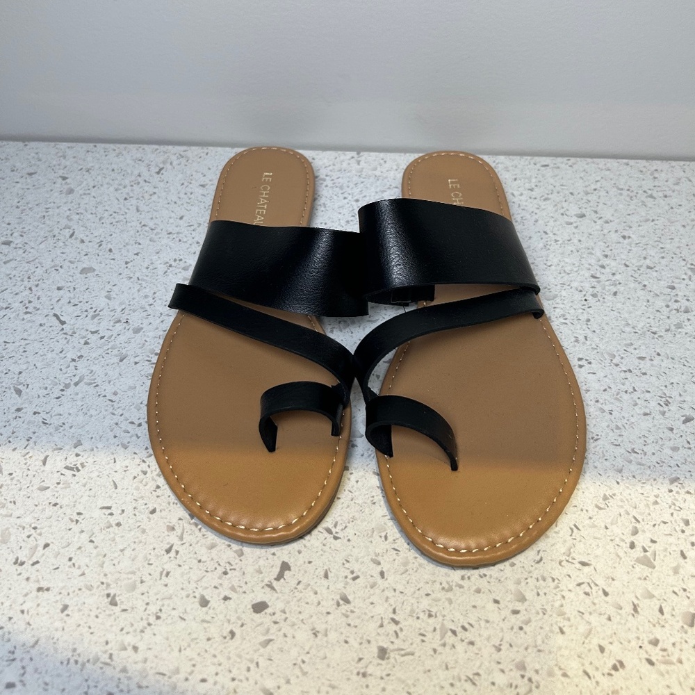 New Black Sandals